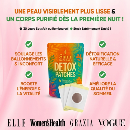 Patchs Détox Siam Naturals™ : Ventre Plat & Nuits Réparatrices